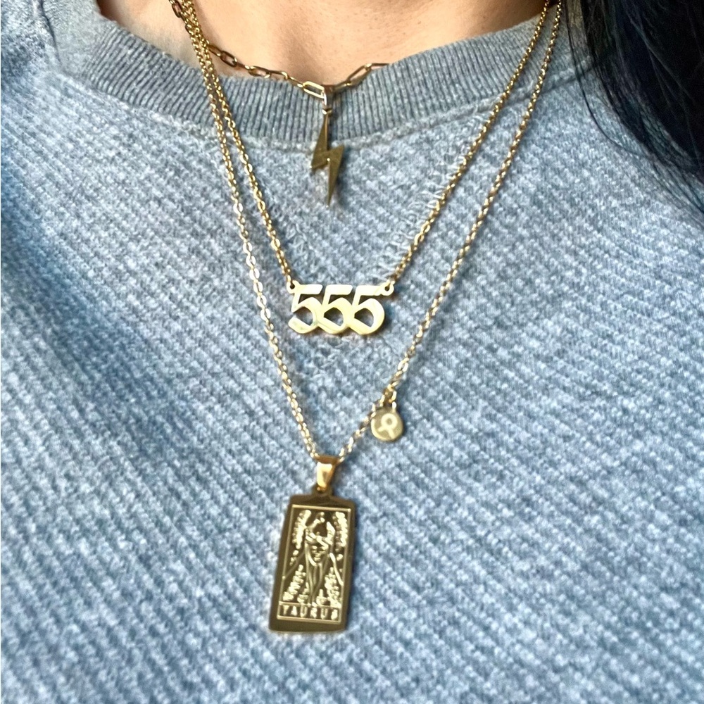 GOLD Stainless Steel ZODIAC ASTROLOGY Necklace Pendant Scorpio Leo Aries Virgo - Picture 6 of 15